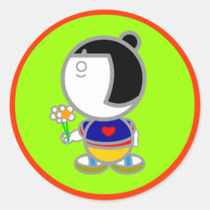 JAPAN-MÄDCHEN Aufkleber