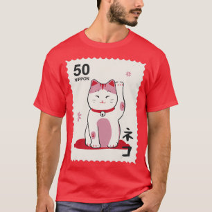 Japan manekineko Katze Traditionelles Japanisch T-Shirt