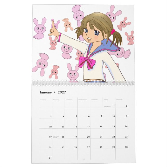 Japan manga das sutra (hannya shingyo) Japan Kalender (Jan 2027)