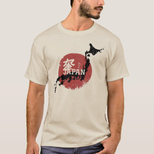 Japan Map - Aufstieg Sun T-Shirt