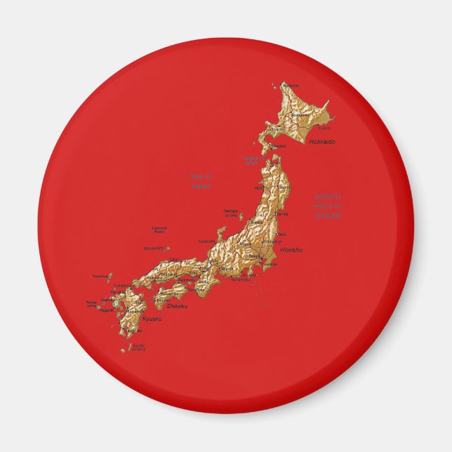Japan Map Magnet (Vorne)