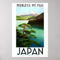 Japan Mount Fuji POSTER DRUCK A5-A1 Vintage 1930er