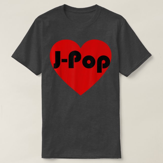 Japan Music JPop Heart Pattern T-Shirt (Design vorne)