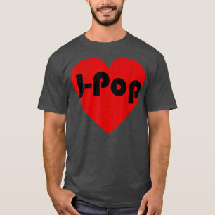 Japan Music JPop Heart Pattern T-Shirt
