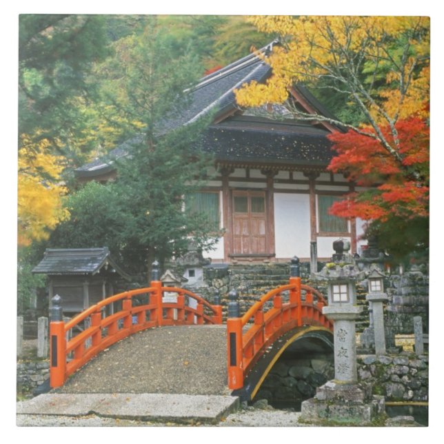 Japan, Nara, Ryuzenji Tempel Fliese (Vorderseite)