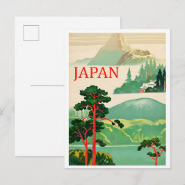Japan Nature Art Vintage Travel Postkarte