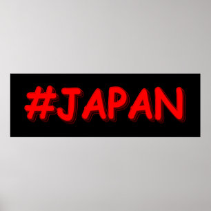 "#JAPAN" Niedliches Design. Jetzt kaufen Poster