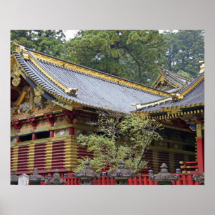 Japan, Nikko. Toshogu Schrein und Mausoleum in 2 Poster