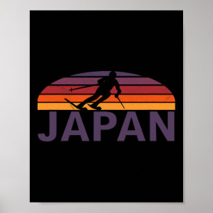 Japan Niseko Hokkaido Island Ski Resort Snowboard Poster