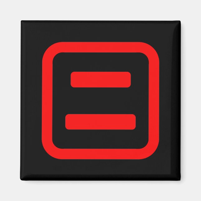 Japan Nummer zwei 二 【Ni】 Kanji Magnet (Vorne)