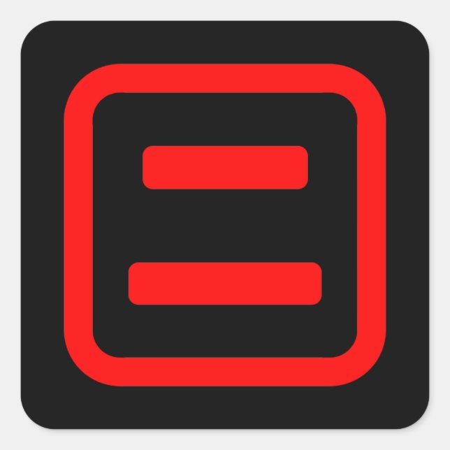 Japan Nummer zwei 二 【Ni】 Kanji Quadratischer Aufkleber (Vorderseite)