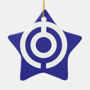 Japan-Okinawa Flagge Keramik Ornament