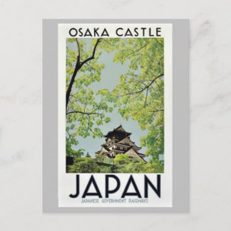JAPAN Osaka Burg Postkarte