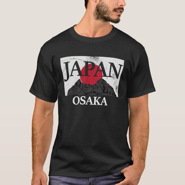 Japan Osaka Fuji san flag T-Shirt (Vorderseite)