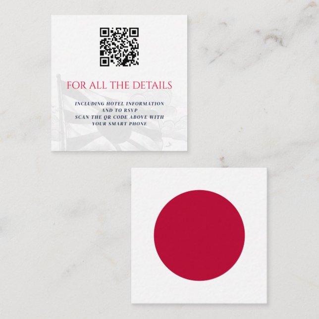 Japan Paar Begleitkarte (Vorne/Hinten)