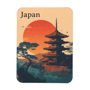 Japan Pagode vintage Magnet