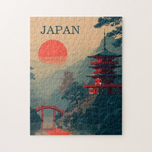 Japan Pagode vintage Puzzle