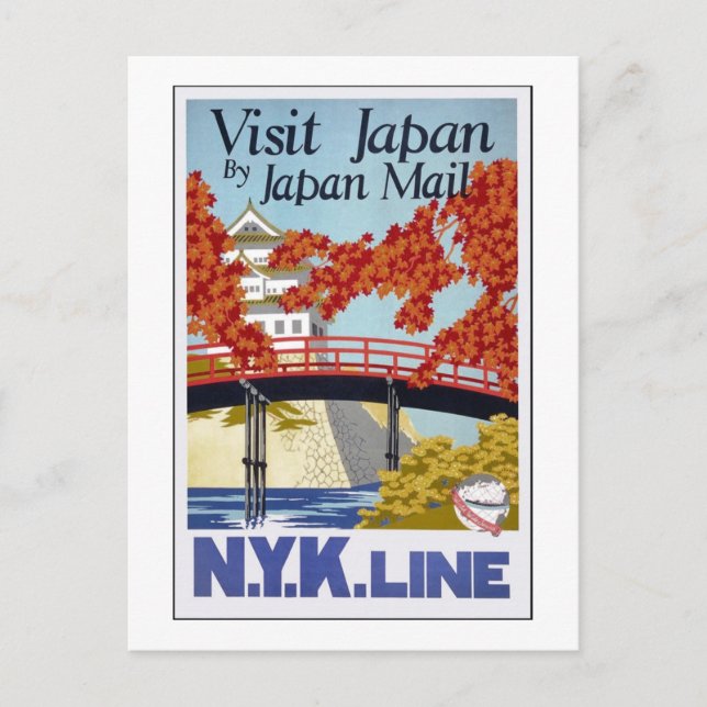 Japan per Post Postkarte (Vorderseite)