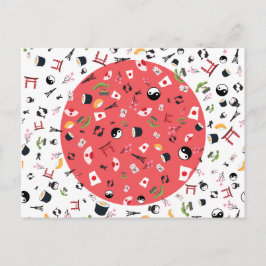 Japan Postkarte - das Land der aufgehenden Sonne