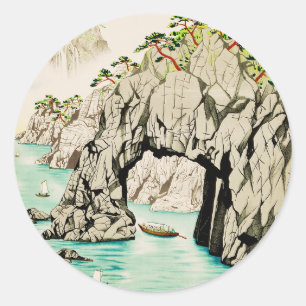 Japan Reise Insel Okinawa Runder Aufkleber