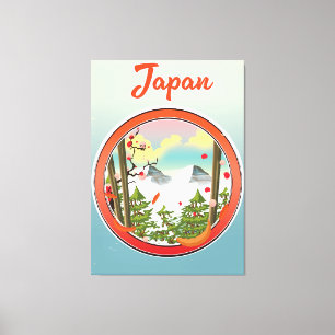Japan Reise Logo Leinwanddruck