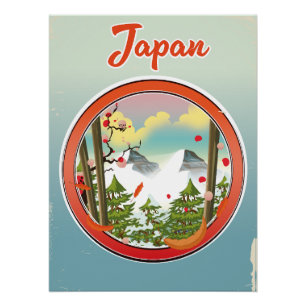 Japan Reise Logo Poster