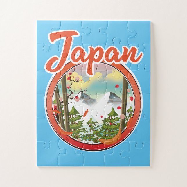 Japan Reise Logo Puzzle (Vertikal)