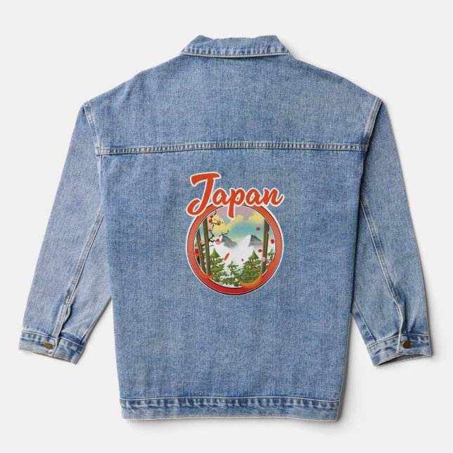 Japan Reiselogo Jeansjacke (Rückseite)