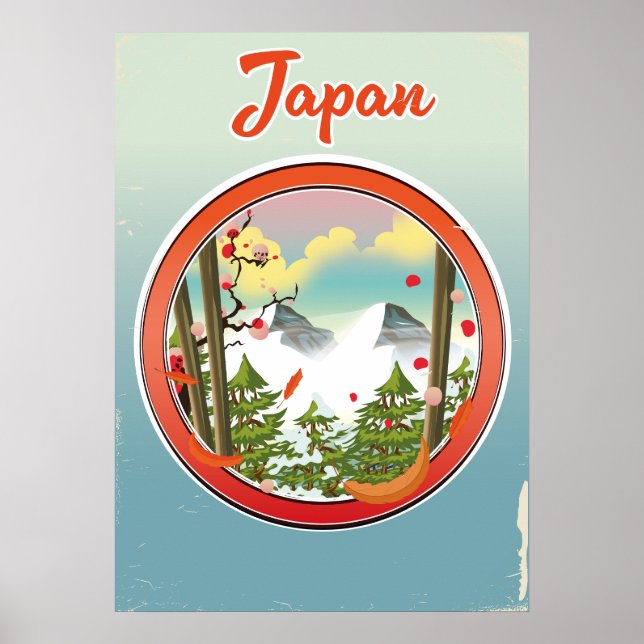 Japan Reiselogo Poster (Vorne)