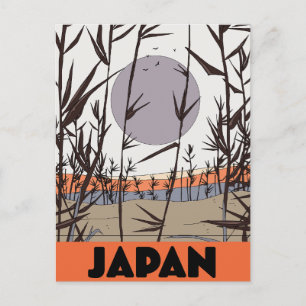 Japan Reiseplakat Feiertagspostkarte