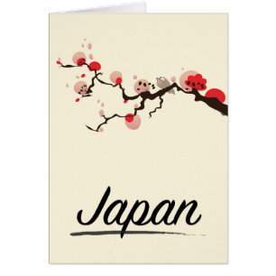 Japan-Reiseplakat im Vintage-Stil.