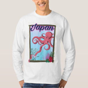 Japan-Reiseplakat im Vintage-Stil T-Shirt