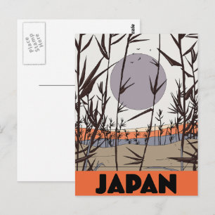 Japan-Reiseplakat Postkarte