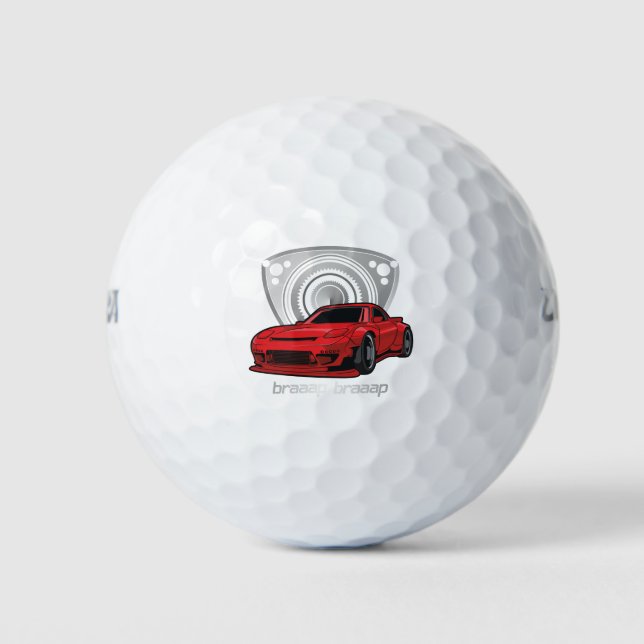 Japan Rotary Mazda RX7 BRAAP Golfball (Vorderseite)