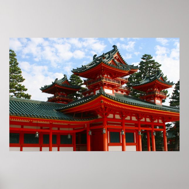 Japan-Rotschrein Poster (Vorne)