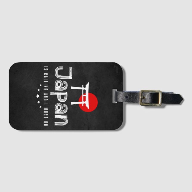 Japan ruft an und ich muss gehen gepäckanhänger (Vorderseite (Horizontal))