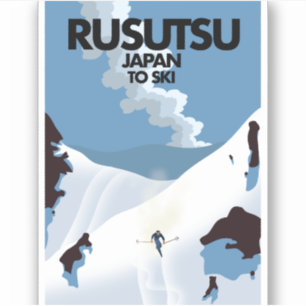 Japan Rusutsu Ski-Druck Aufkleber
