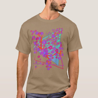 Japan Sakura Blume Vaporwave 80er Retro Art Cherry T-Shirt