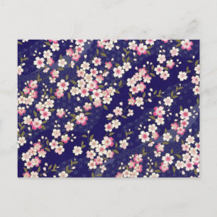 Japan, Sakura, Kimono, Origami, Chiyogami, Flower, Postkarte