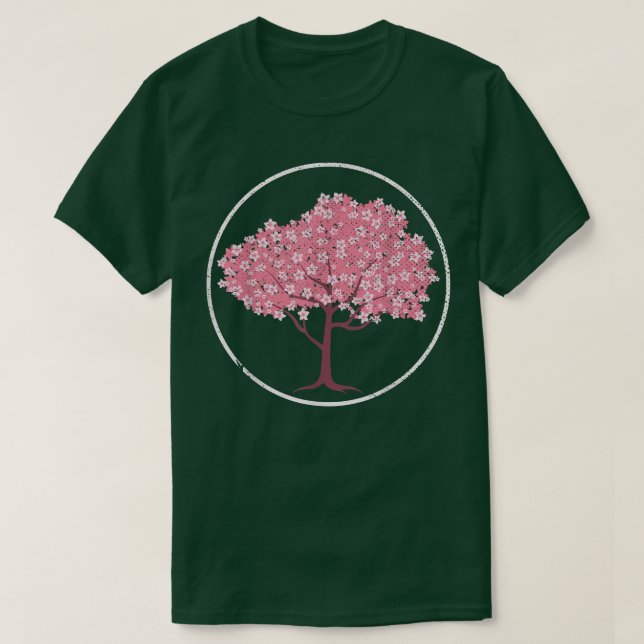 Japan Sakura Pink Blume Blossom Hübsch Cherry Blo T-Shirt (Design vorne)