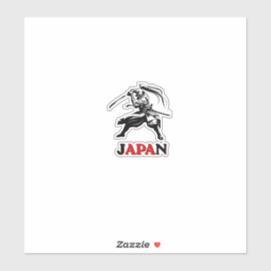 Japan Samurai Fußballgeist - Weltmeisterschaft Fan Aufkleber