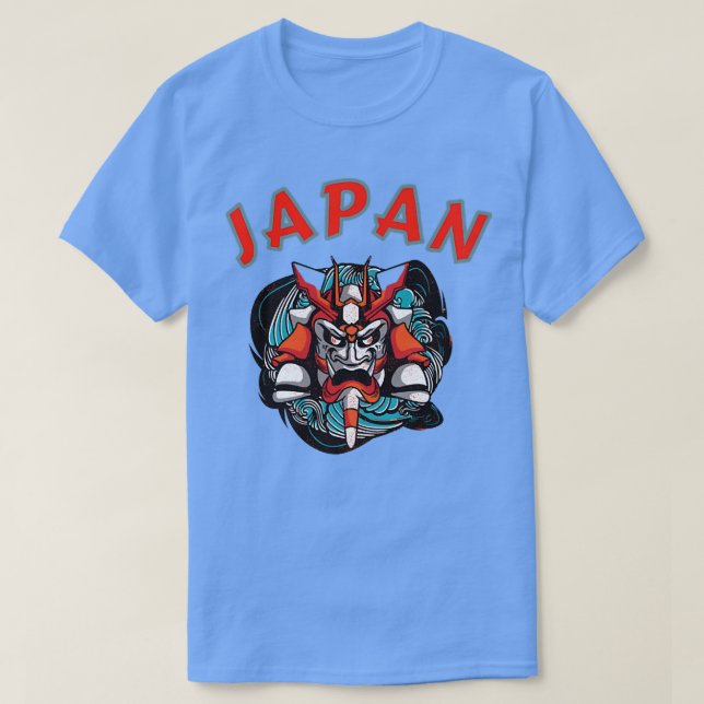 Japan Samurai Mask Graphic (2) T-Shirt (Design vorne)