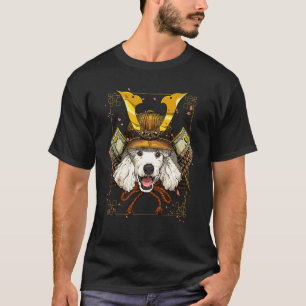 Japan Samurai Poodle Dog Pet Japanischer Kriegerbu T-Shirt