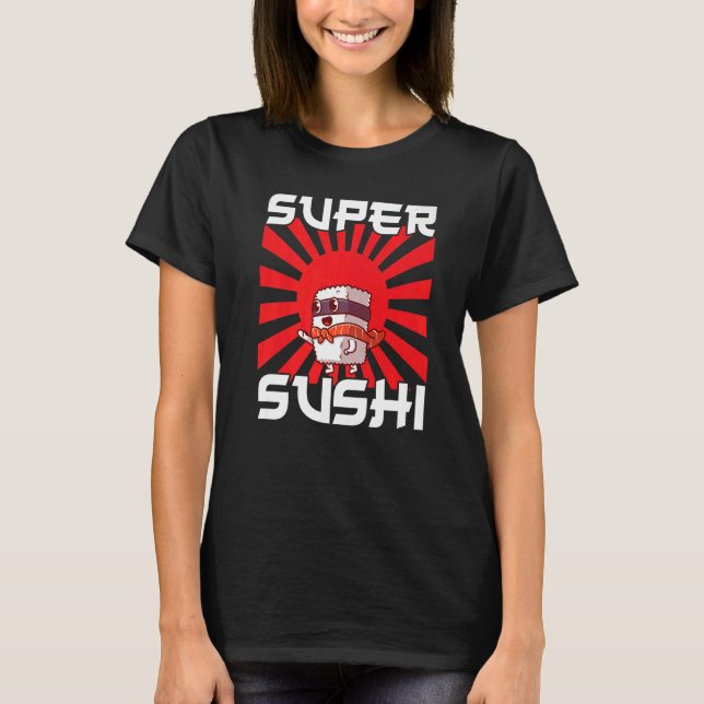 Japan Sashimi Sushi Chopsticks Sushibar Temaki Nor T-Shirt (Vorderseite)