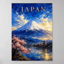 Japan: Scenic Spring Mount Fuji Art Souvenir
