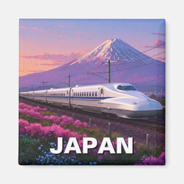 Japan Shinkansen Fuji Travel Magnet (Vorne)