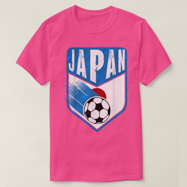 Japan Soccer Fans Jersey Japanischer Flaggenfußbal T-Shirt (Design vorne)