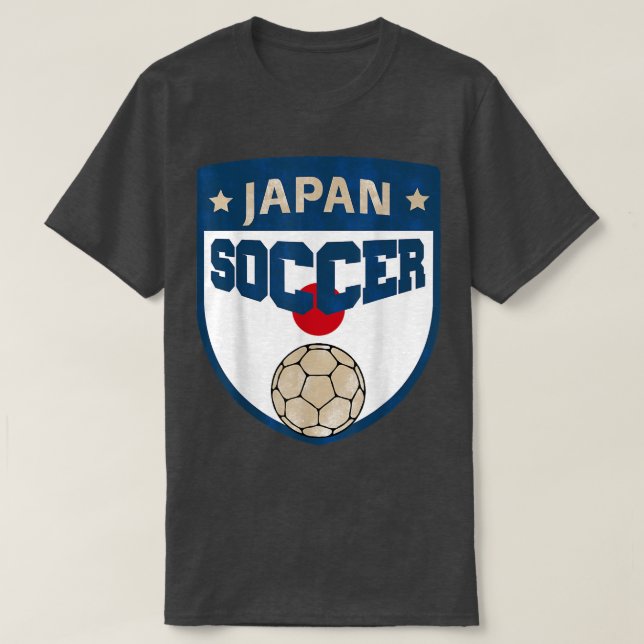 Japan Soccer Fans Jersey Japanischer Flaggenfußbal T-Shirt (Design vorne)