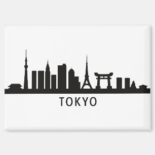 Japan Stadtlandschaft Reise Tokio Skyline Silhou Magnet