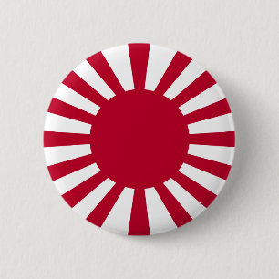 Japan steigende Sonnenflagge Button